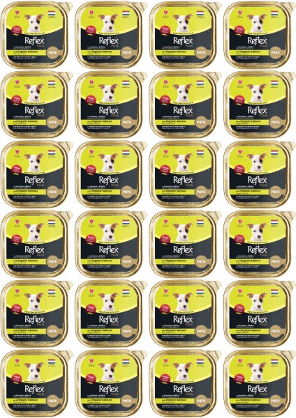 Pate Organik Somonlu Mini ve Küçük Irklar Için Yavru Köpek Konservesi 85GR - 24 Adet