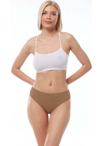 Görünmez Külot Kadın Cappuccino 2 Li Paket Modal Dar Kalıp Ara Bel Slip 187 fiyatları