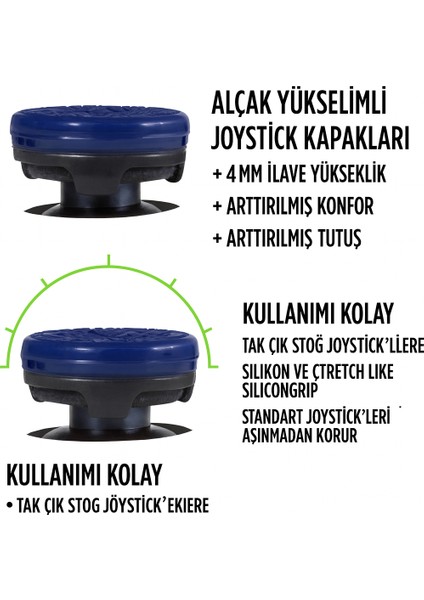 Kontrolfreek Omni Performance Thumbsticks – Ps4 & Ps5 Uyumlu – Low-Rise Analog Başlık indirimleri