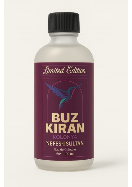Premium Cam Dökme Yeşil Çay ve Sakız Kolonyası 100 ml -Nefesi Sultan