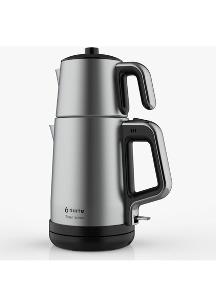 Paslanmaz Çay Makinesi, Gri, Şık ve Dayanıklı Tasarım