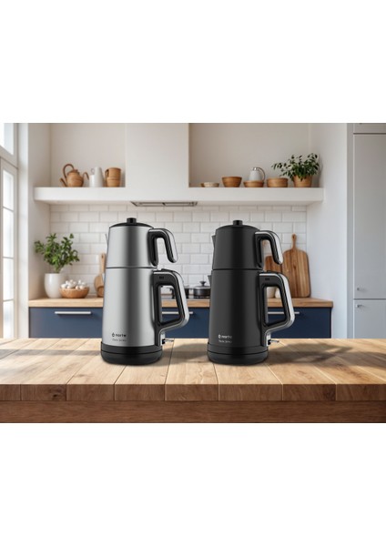 Paslanmaz Çay Makinesi, Gri, Şık ve Dayanıklı Tasarım indirimleri