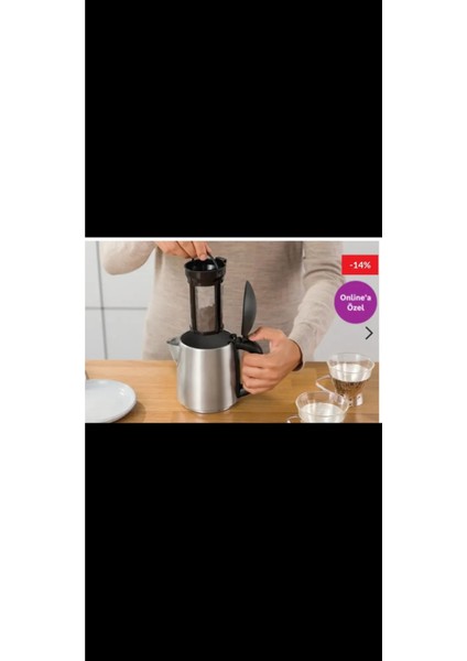 Gri 2l Paslanmaz Çelik Çay ve Su Isıtıcı Kettle fiyatları