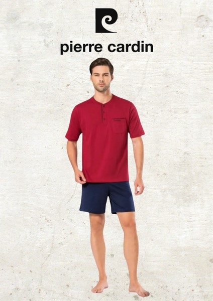 Erkek Giyim 3 Parça Penye %100 Pamuklu Bordo Pijama Takımı (2 Adet Hediye Çorap) OL.PC.5370.001 modelleri