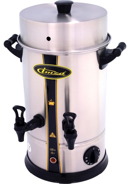 13 Litre Metalik Çay Makinesi, 120 Bardak Kapasitesiyle Ideal Kullanım Sağlar