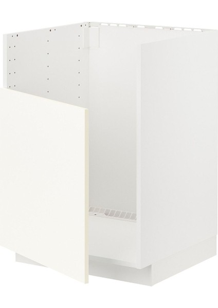 Eviye Dolabı, Vallstena Beyaz, 60X60 Cm, 1 Kapaklı