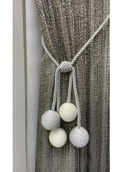 Modern Sarım 4 Toplu Braçol Kornişe Takmatik Ipli Tavan Perde aksesuarı