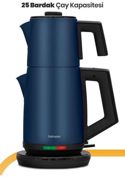 Mavi 2200W Paslanmaz Çelik Damlatmayan Çay ve Su Isıtıcı