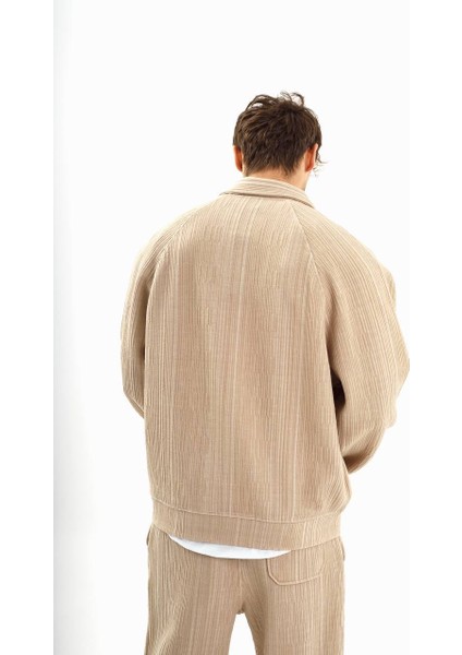 Erkek Oversize Fit Kadife Dokulu Eşofman Takımı **fermuarlı Ceket Veya Yarım Fermarlı Sweatshırt** Baggy Pantolon Yeşil**siyah**bej** modelleri
