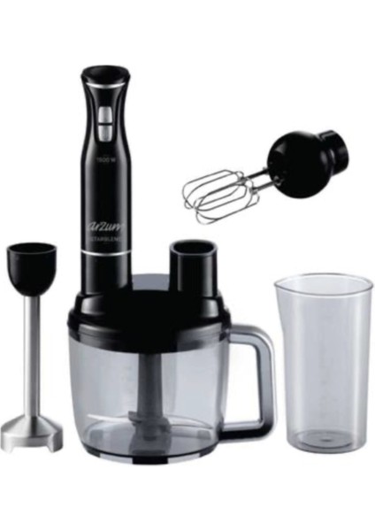 Çok Fonksiyonlu Siyah Blender Seti, Pratik ve Şık Tasarım