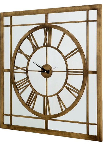 Rome Metal Akrep Yelkovan Duvar Saati 100x100cm fiyatları