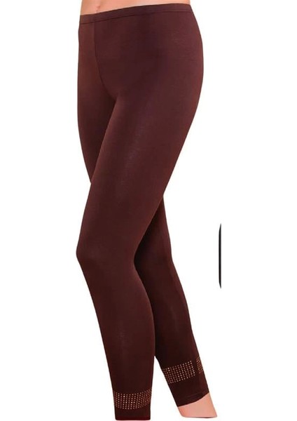 Kadın Pullu Taşlı Uzun Tayt 2254