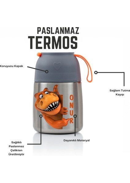 Kişiye Özel 450ML Bebek Mama Saklama Termosu Vakumlu Çift Taraflı Termos modelleri