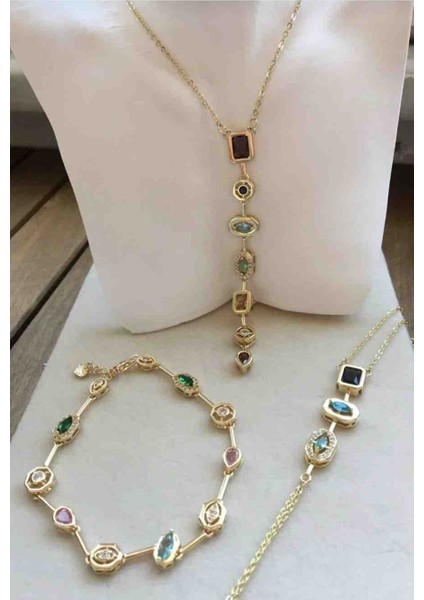 Gold Element Model Çelik Y Kolye,bileklik,şahmeran Seti fiyatları