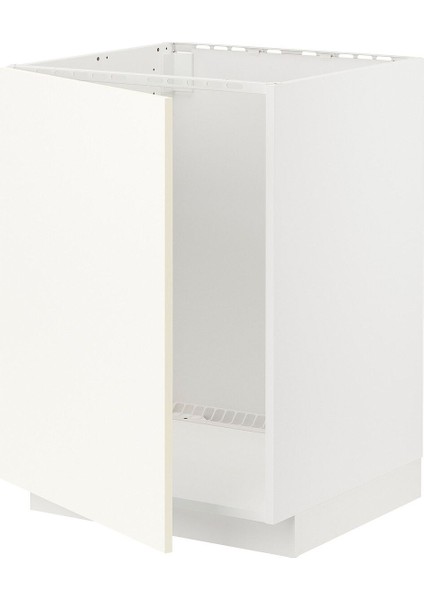 Eviye Dolabı, Vallstena Beyaz, 60X60 Cm, 1 Kapaklı