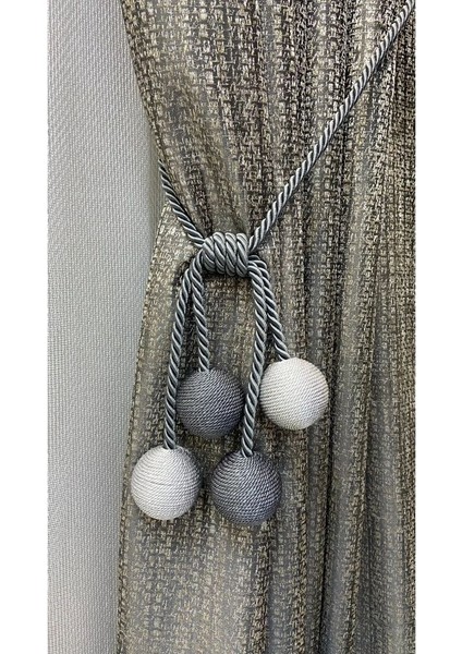 Modern Sarım 4 Toplu Braçol Kornişe Takmatik Ipli Tavan Perde aksesuarı