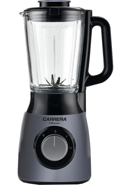 Cam Sürahi & Blender 1.5 L, Paslanmaz Çelik Bıçak, Buz Kırıcı, Gri