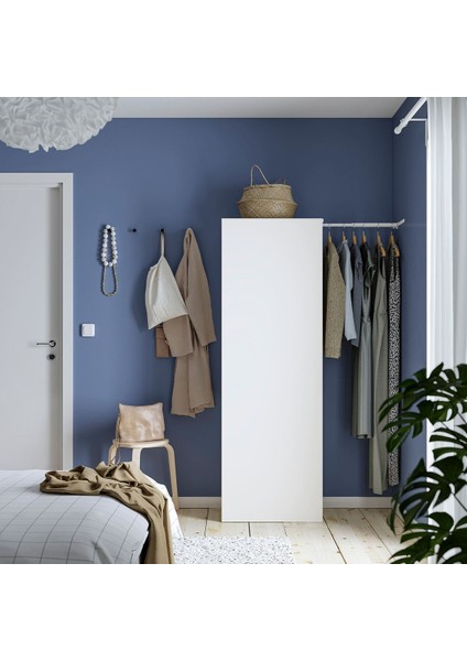 Platsa Gardırop, Beyaz, 90-107X42X181 cm fiyatları