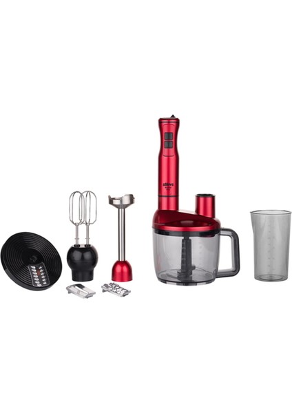 El Blender Seti Vişne Renkli, Güçlü ve Pratik Kullanım, Mutfakta Kolaylık Sağlar