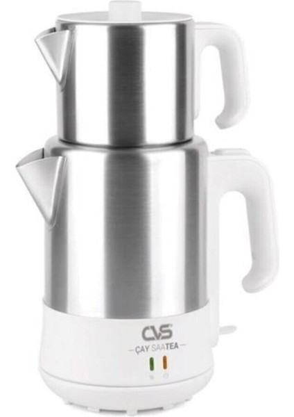 Pratik ve Şık Inox Çay Makinesi, Beyaz Renk, Hızlı Demleme Için Ideal.