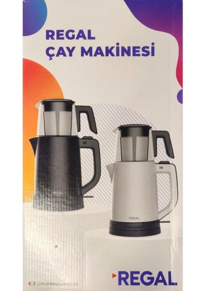 Siyah Rc 1500 B Çay Makinesi, Pratik ve Şık Tasarım ile Kullanım Kolaylığı Sağlar