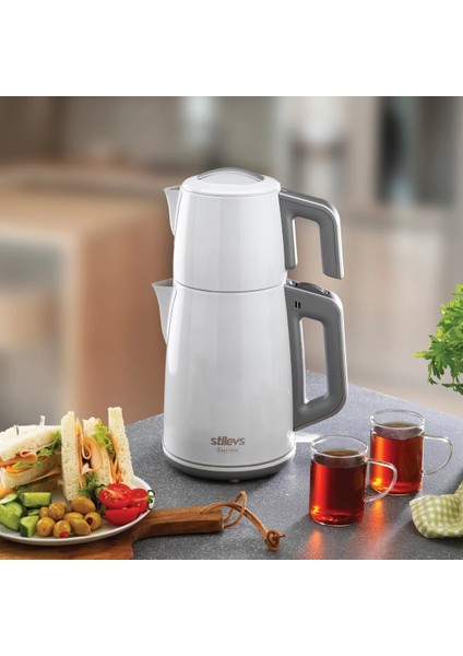 Şık ve Dayanıklı Inox Çay Makinesi, Beyaz Renkli, Modern Tasarım. modelleri