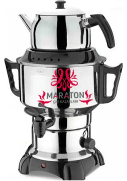 3.5 Litre Elektrikli Semaver Çaycı Gümüş Renkli