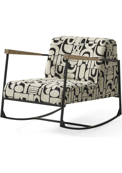 SHW283 Vol3 Sallanan Metal İskeletli Dokuma Kumaşlı Tekli Berjer