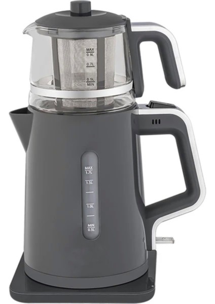 Siyah Elektrikli Çay Makinesi, Pratik ve Şık Tasarım ile Kullanıma Hazır