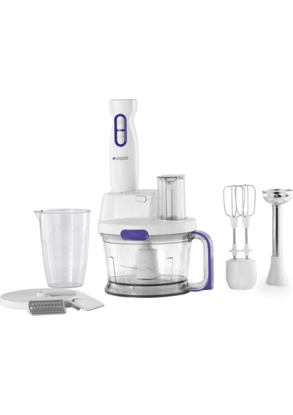 Beyaz 700W Blender Seti, Güçlü Performans ve Şık Tasarım ile Mutfakta Kolaylık Sağlar