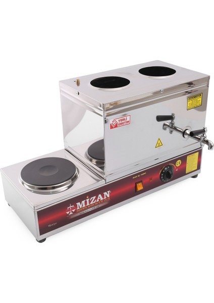 20 Litre Elektrikli Çay Kazanı, Kahveci Kazanı ve Çay Ocağı Beyaz