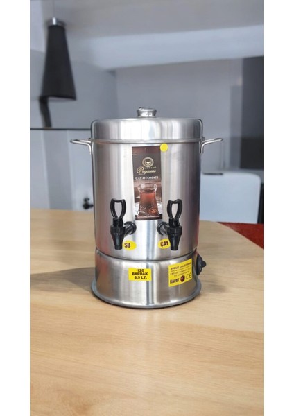 Gri Renkli 120 Bardak Çay Makinesi, Kolay ve Hızlı Demleme Için Ideal