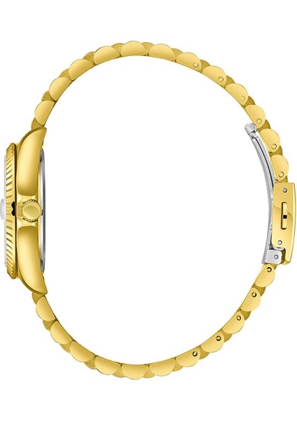 SL.09.2472.3.03 Kadın Kol Saati | 32 mm Altın Sarısı Çelik & Takvimli Zarif Tasarım modelleri