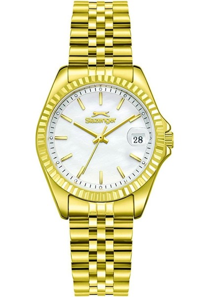 SL.09.2472.3.03 Kadın Kol Saati | 32 mm Altın Sarısı Çelik & Takvimli Zarif Tasarım indirimleri