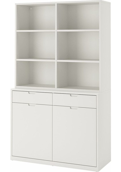 Kapaklı Dolap, Kırık Beyaz, 120X47X201 cm