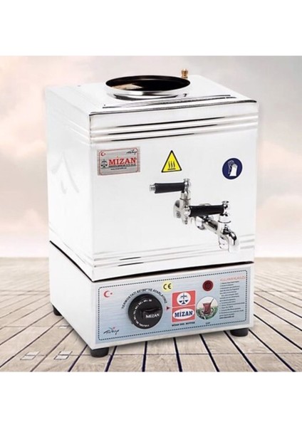 15 Model Elektrikli Çay Kazanı, Pleytsiz, 10 Lt, Gri, Kaliteli ve Pratik Kullanım