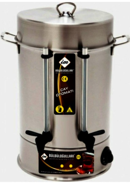 Bordo Çay Makinası, 160 Bardak Kapasitesi ile Şık ve Pratik Kullanım