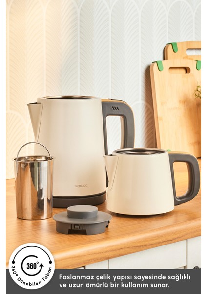 Şık ve Fonksiyonel 2'li Çelik Çay Makinesi, Modern Tasarım ve Kullanım Kolaylığı fırsatları