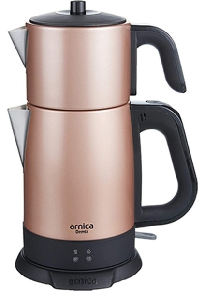 Pembe Demli Çelik Çay Makinesi, Şık ve Kullanışlı Ev Için Ideal Seçim