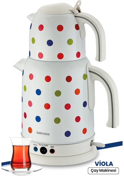 Siyah Renkli Otomatik Çay Makinesi, Pratik ve Kullanışlı Tasarım