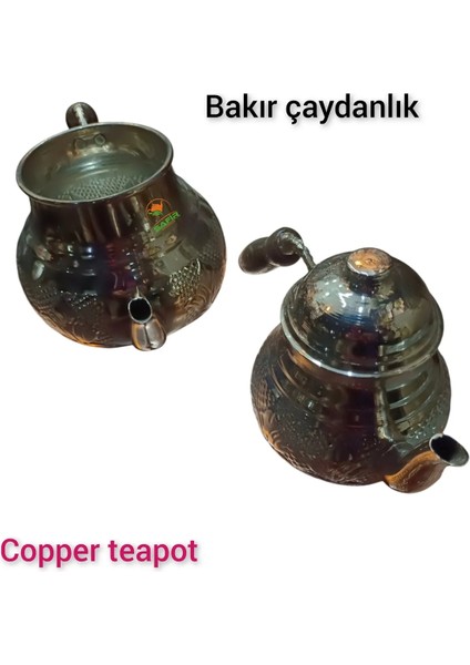 Bakır Çaydanlık Seti, Balkon Sefası, Kalaylı ve Şık Demlikli Tasarım fırsatları