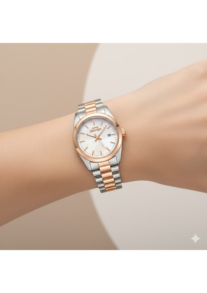 SL.09.2473.3.04 Kadın Kol Saati | Rose Gold & Gümüş Şıklığıyla 28 mm Zarafet fiyatları