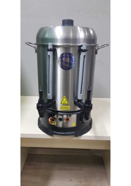 Gri 80 Bardak Kapasiteli Çay Makinesi, Pratik ve Şık Tasarım