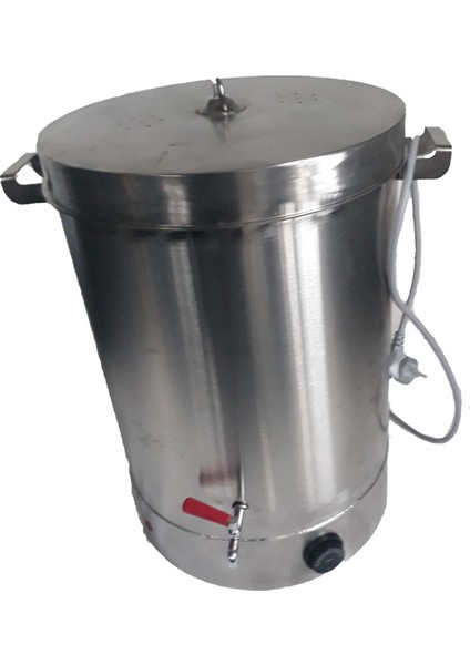 Geniş Kapasiteli Gri Çay Semaver Makinesi 38 Litre fiyatları