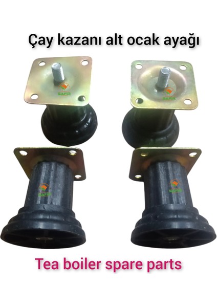 Yüksekliği Ayarlanabilir 4 Adet Safir Çay Kazanı Ayağı, Dayanıklı ve Şık Tasarım indirimleri