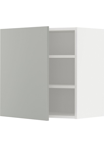 Mutfak Duvar Dolabı, Havstorp Açık Gri, 60X60 Cm, 1 Kapaklı