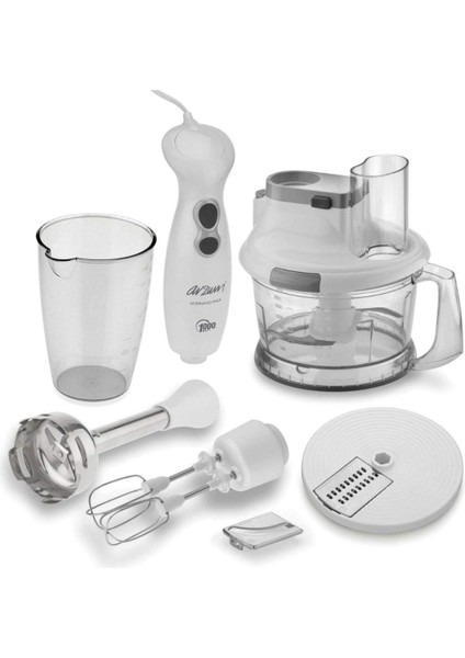Multi Blender Seti Turbo, 24 Ay Garantili, Beyaz Renkli, Sağlıklı ve Hızlı Karışım fiyatları