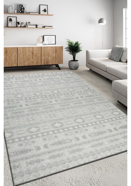 Modern Tasarımlı Jüt Dokuma Loop Sisal Gri Renk Halı indirimleri