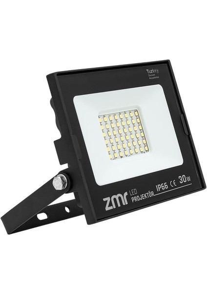 30 Watt 6500K IP66 150* Işık Açısı 220 Volt Siyah Slim Kasa LED Projektör fırsatları