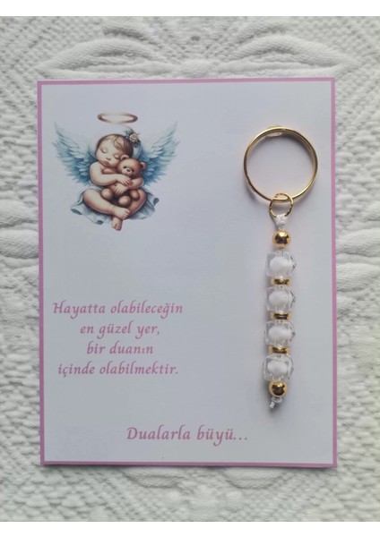 72 Adet Yeni Doğan Hastane ve 40 Mevlidi Bebek Mevlidi Dağıtmalık Beyaz Anahtarlık Hediyelik fiyatları